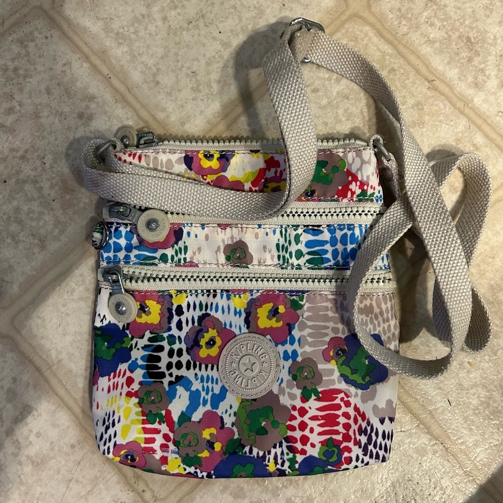Bright Floral Kipling Purse